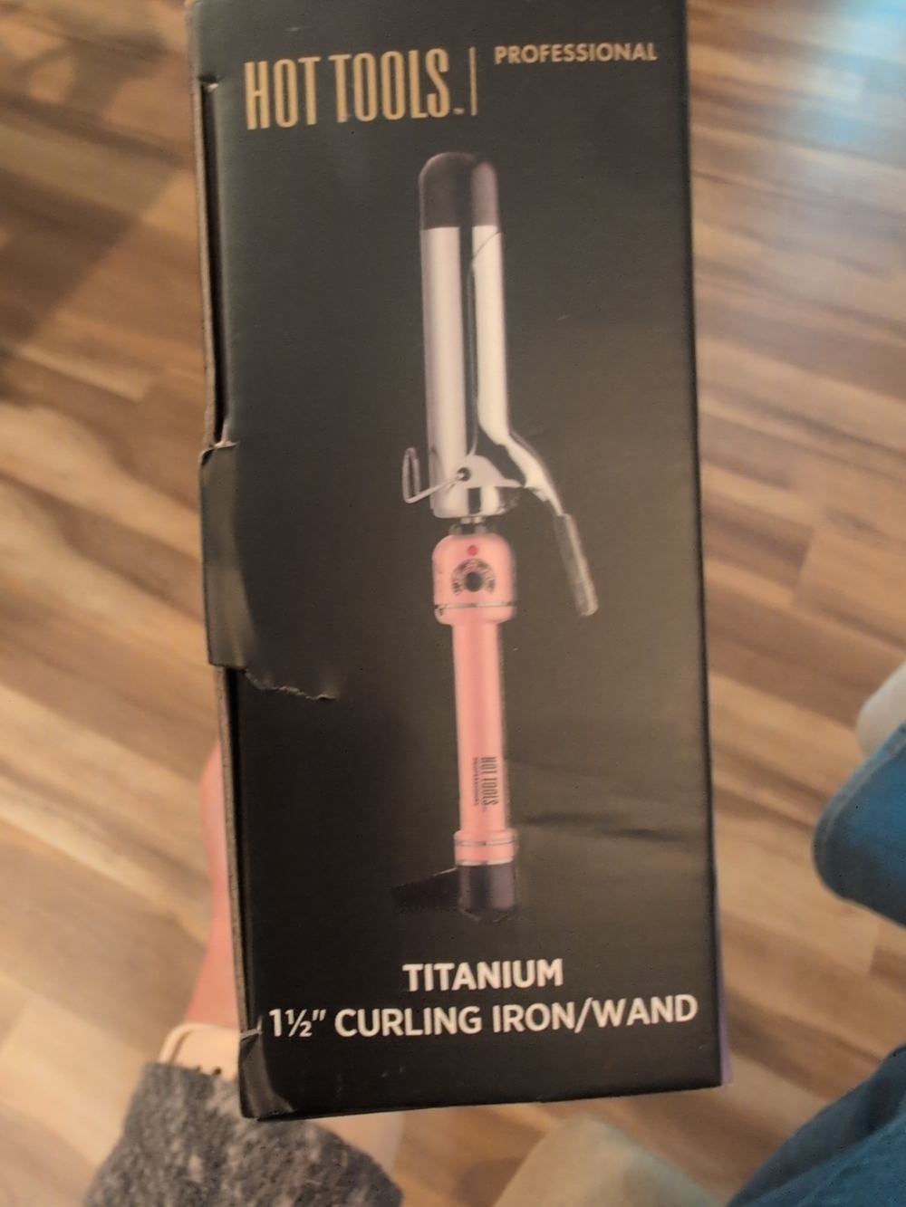 HOT TOOLS Professional 1½" Titanium Curling Iron Wand - Pink